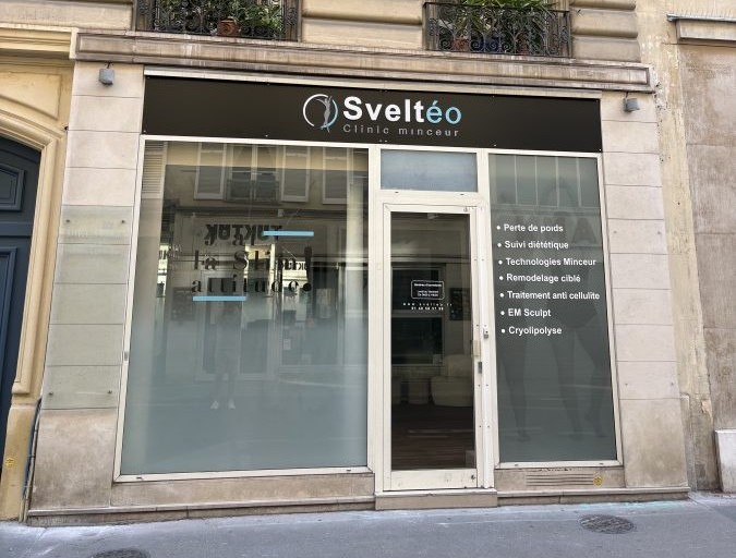 Vitrine du centre Sveltéo Paris